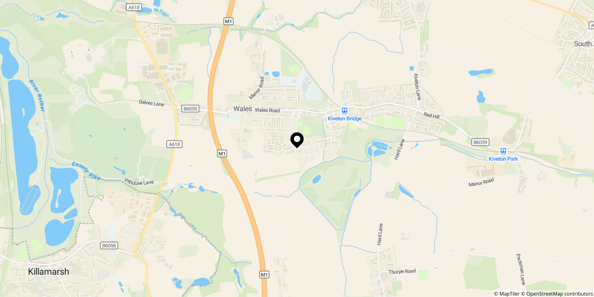 Approximate location of Stockwell Avenue, Kiveton Park, Sheffield, S26 5QR