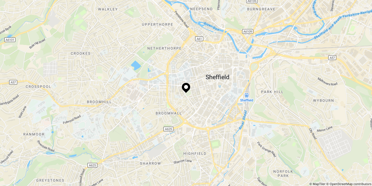Approximate location of Royal Plaza, S1 - Allocated Parking