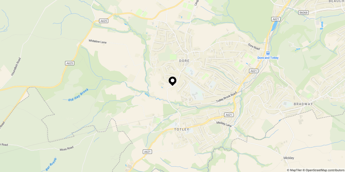 Approximate location of Lemont House, Lemont Road, Totley, S17 4GJ